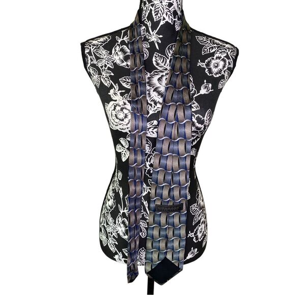 Courage Hand Sewn Imported Silk Tie Professional Career Office Workwear Business - Picture 2 of 7